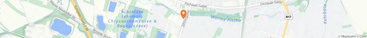 Kartendarstellung des Standorts für Fischapark Apotheke in 2700 Wiener Neustadt